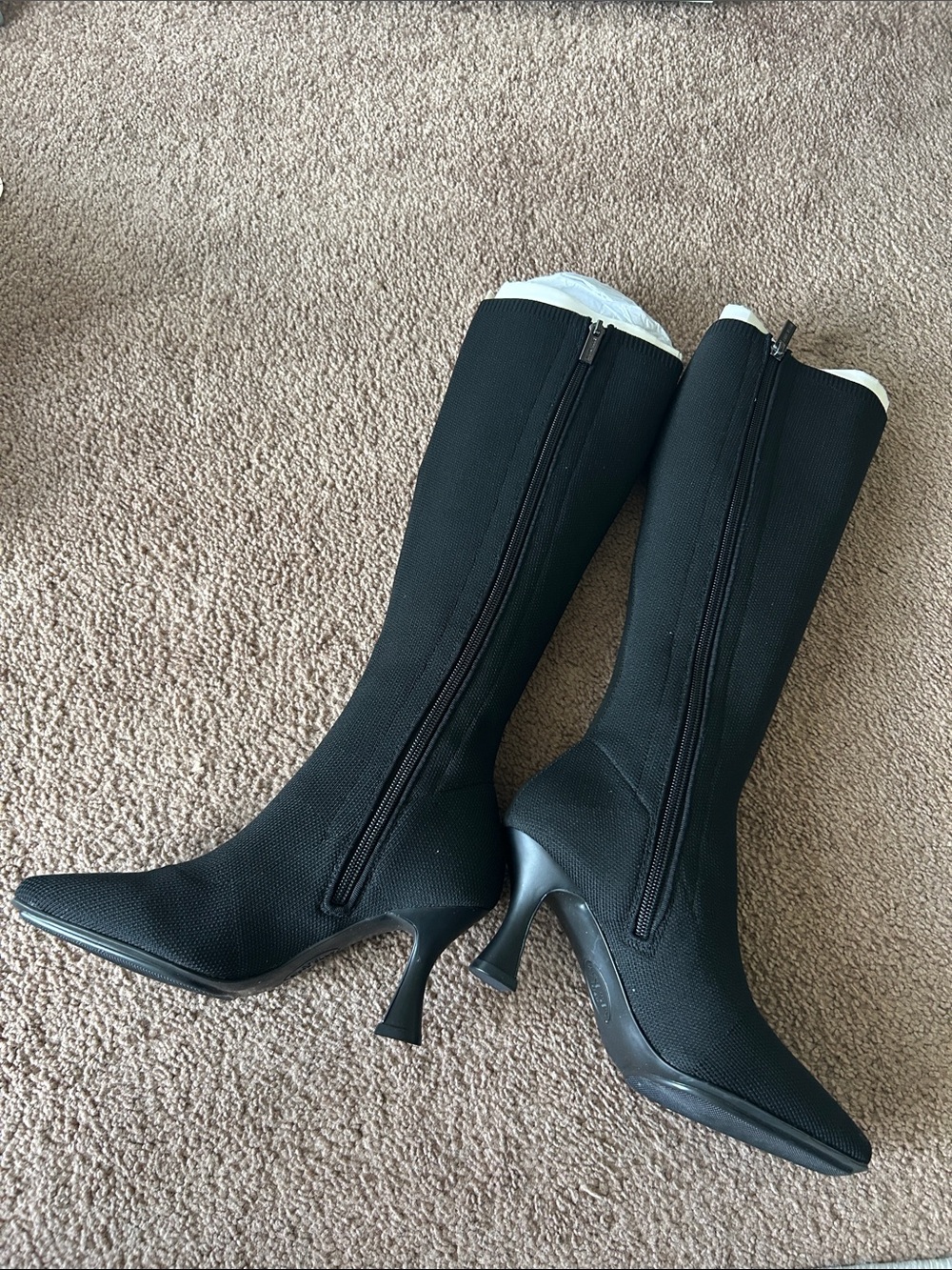 Anne Klein Black Over-the-Knee Stiletto Boots